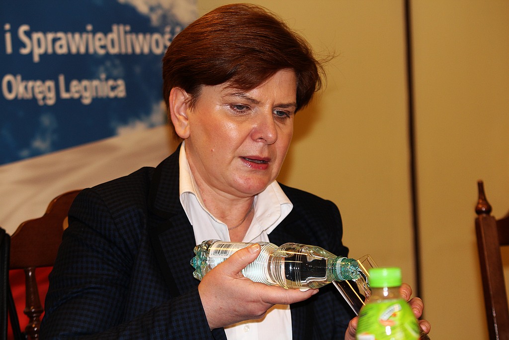 Wiceprezes PiS Beata Szydło w Legnicy