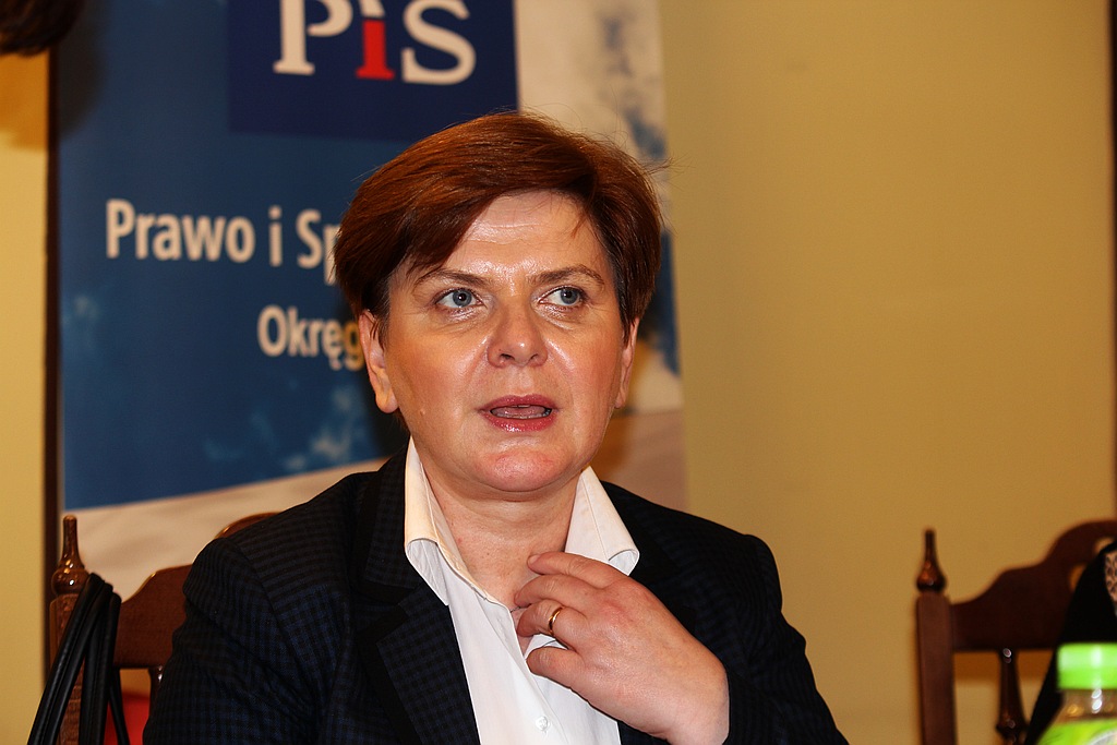 Wiceprezes PiS Beata Szydło w Legnicy