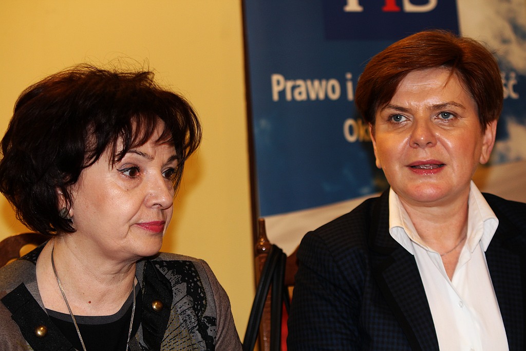 Wiceprezes PiS Beata Szydło w Legnicy