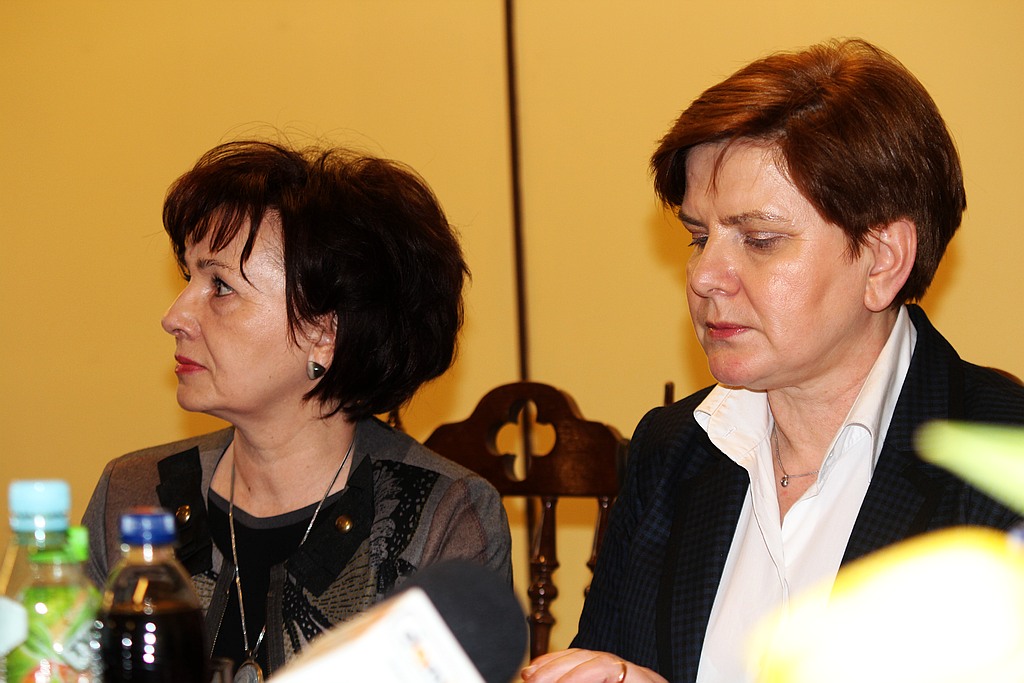Wiceprezes PiS Beata Szydło w Legnicy