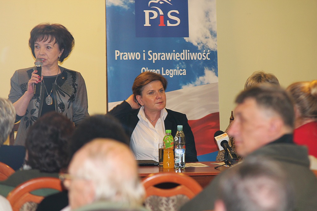 Wiceprezes PiS Beata Szydło w Legnicy