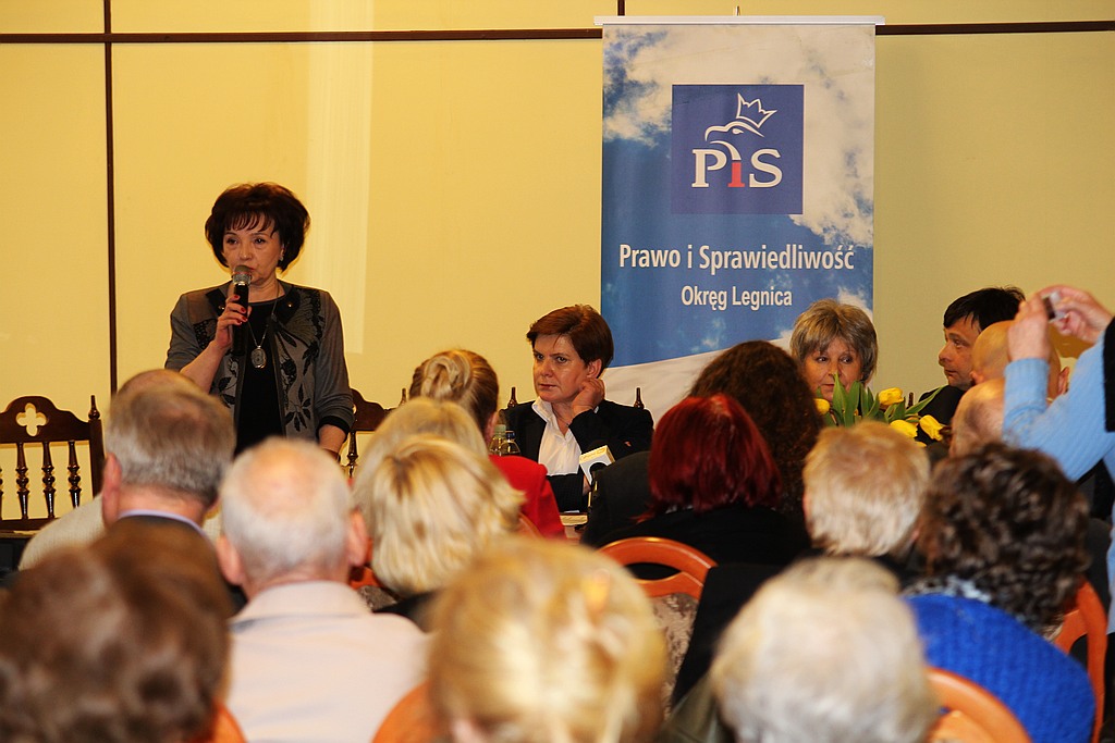 Wiceprezes PiS Beata Szydło w Legnicy