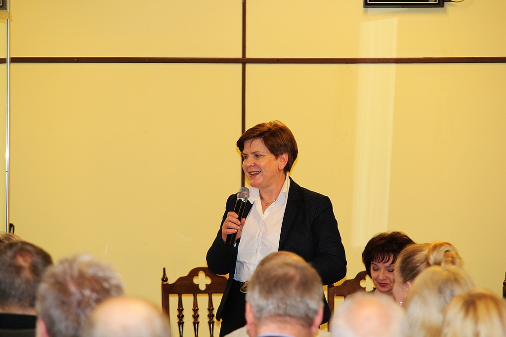 Wiceprezes PiS Beata Szydło w Legnicy