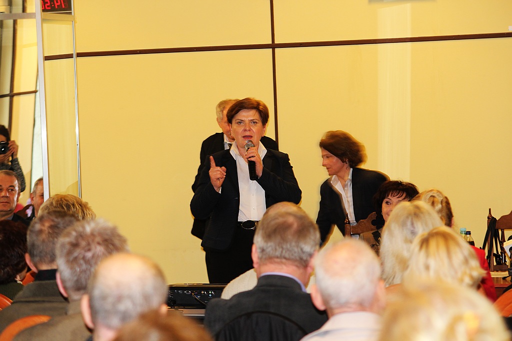 Wiceprezes PiS Beata Szydło w Legnicy
