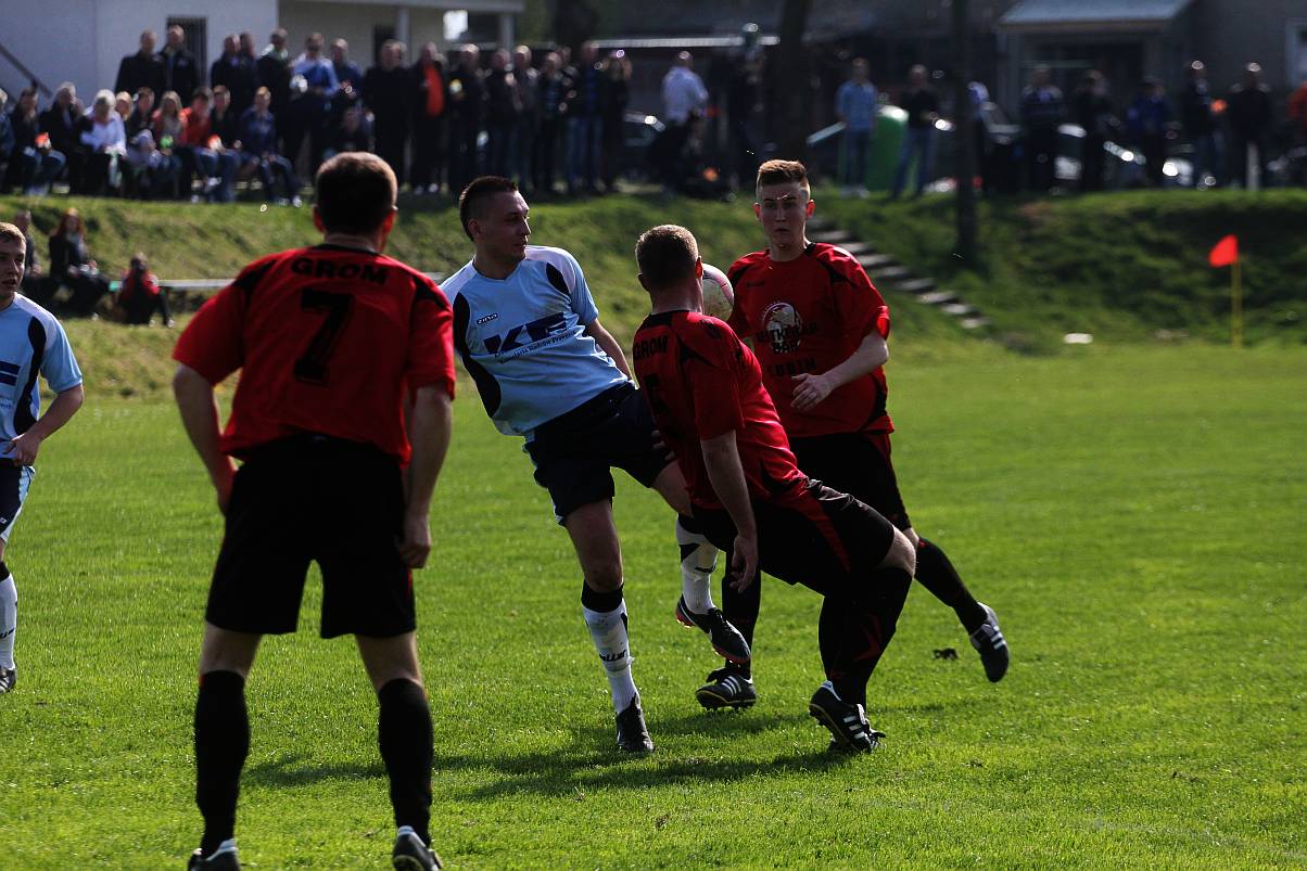 Klasa B: Błękitni - Grom 3:3