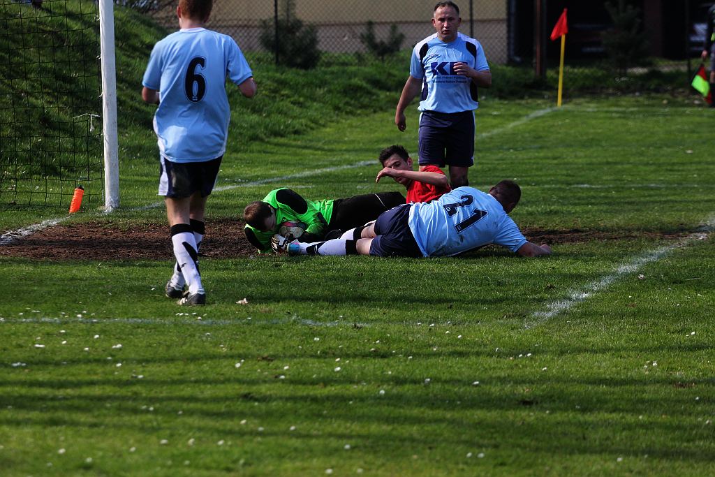 Klasa B: Błękitni - Grom 3:3