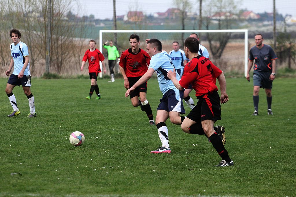 Klasa B: Błękitni - Grom 3:3