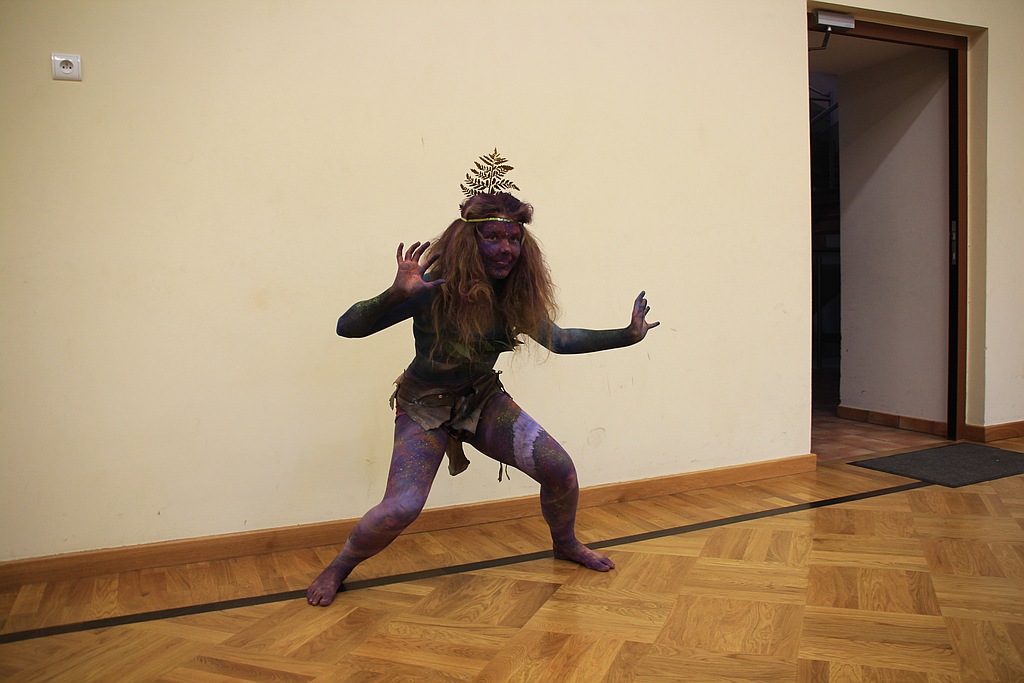 Avatar uczy sztuki bodypaintingu