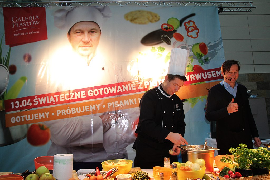 Piotr Cyrwus gotował w Galerii Piastów