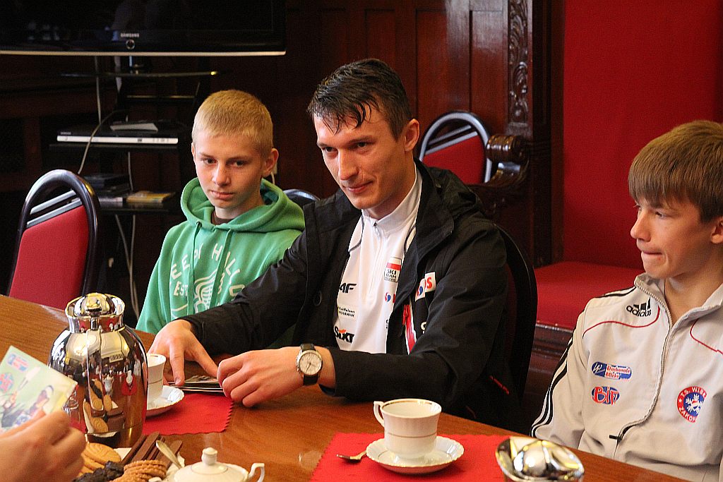 Sportowcy u prezydenta na ... szklance mleka