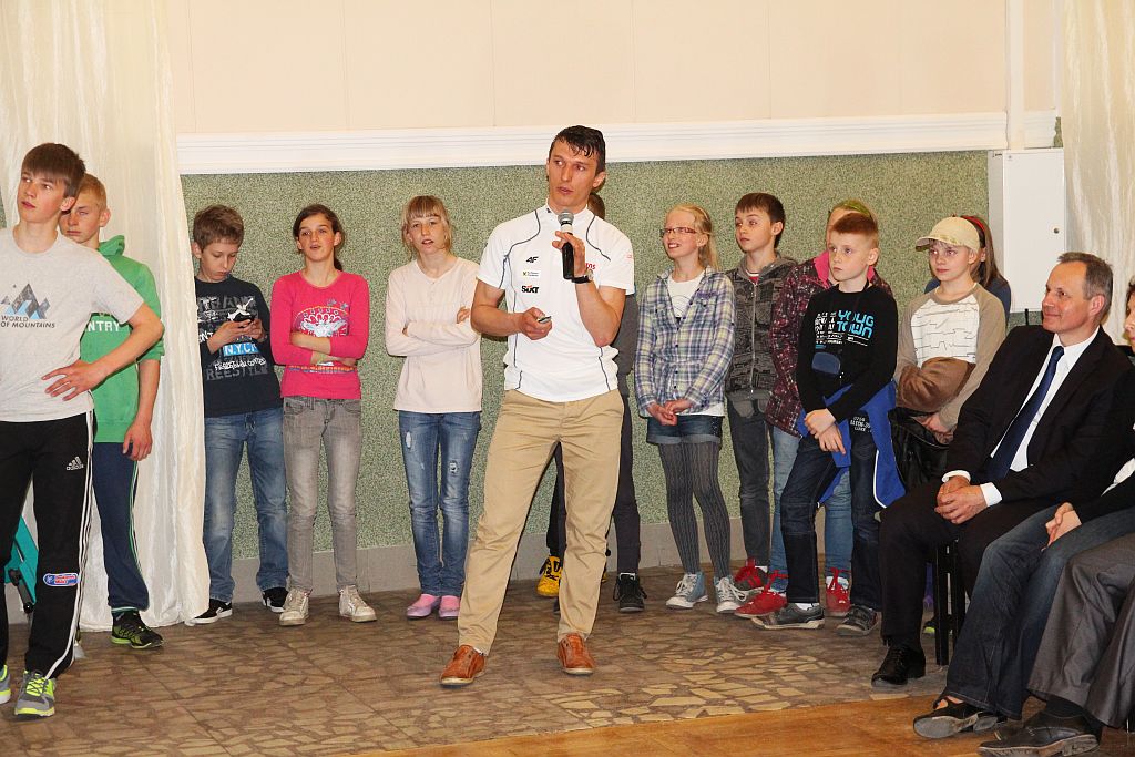 Sportowcy u prezydenta na ... szklance mleka