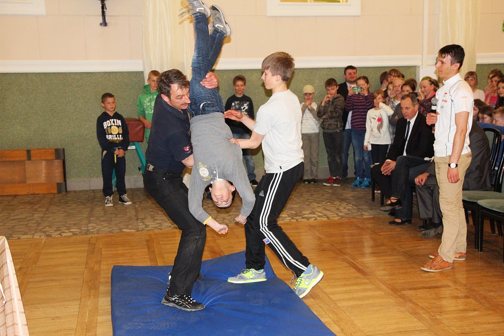 Sportowcy u prezydenta na ... szklance mleka