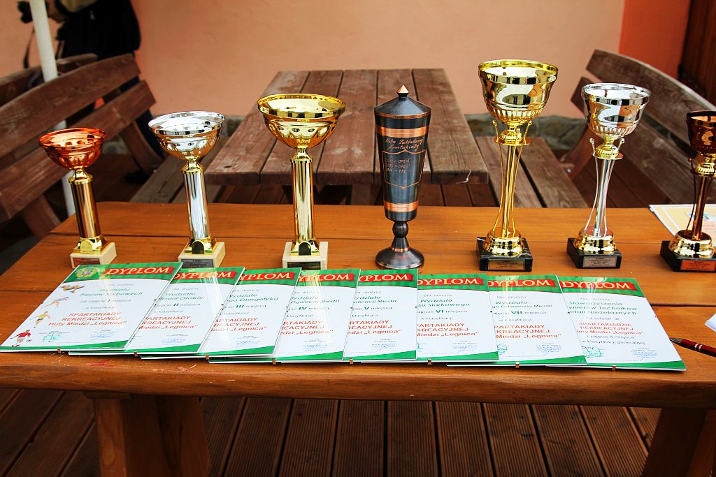 Wręczenie pucharów w spartakiadzie