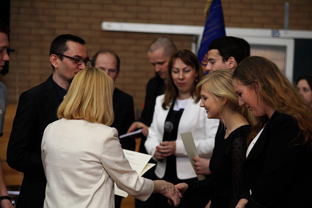 Pożegnanie klas 3 w V Liceum