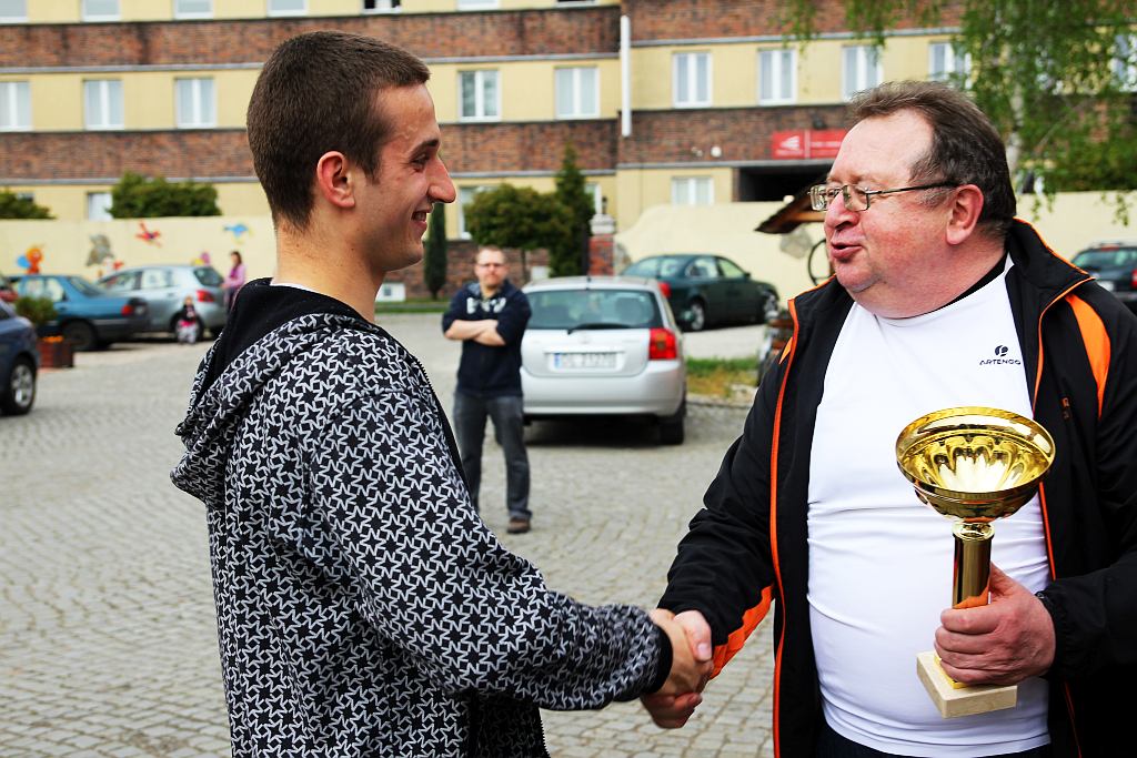 Wręczenie pucharów w spartakiadzie
