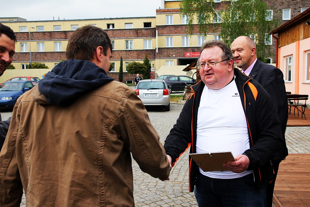 Wręczenie pucharów w spartakiadzie