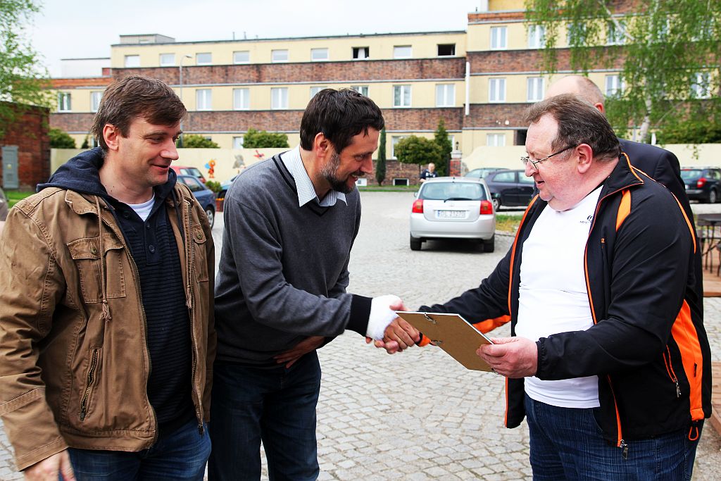 Wręczenie pucharów w spartakiadzie