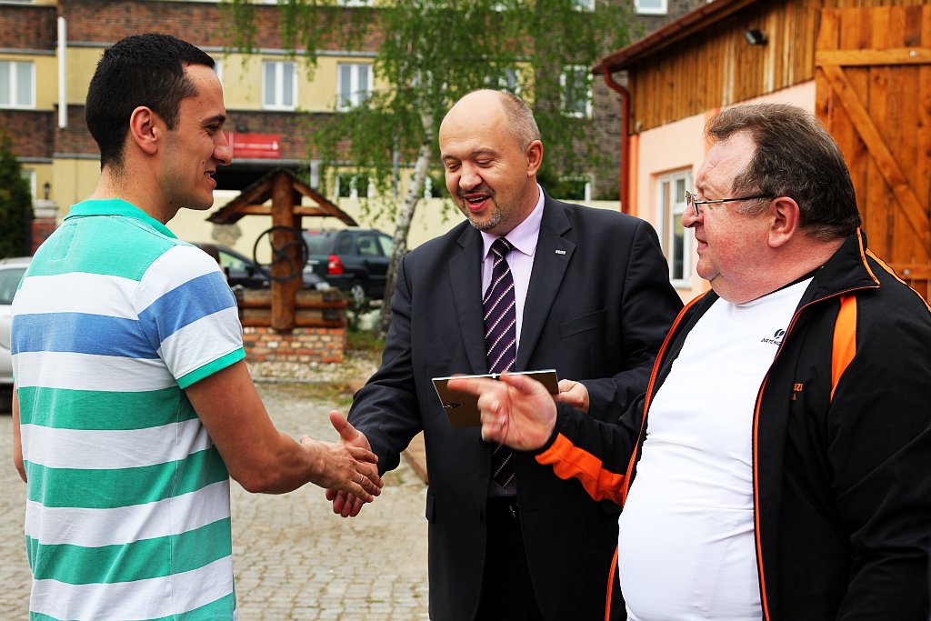 Wręczenie pucharów w spartakiadzie