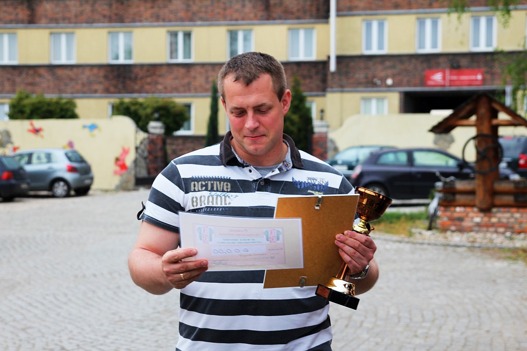 Wręczenie pucharów w spartakiadzie