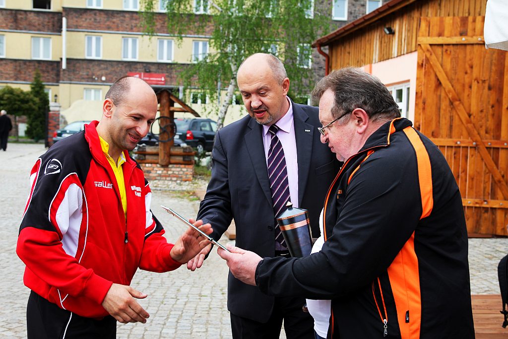 Wręczenie pucharów w spartakiadzie