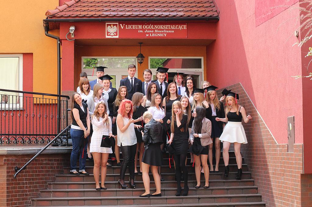 Pożegnanie klas 3 w V Liceum