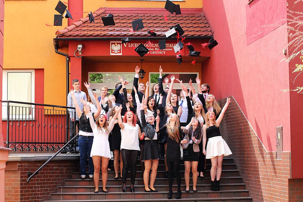 Pożegnanie klas 3 w V Liceum