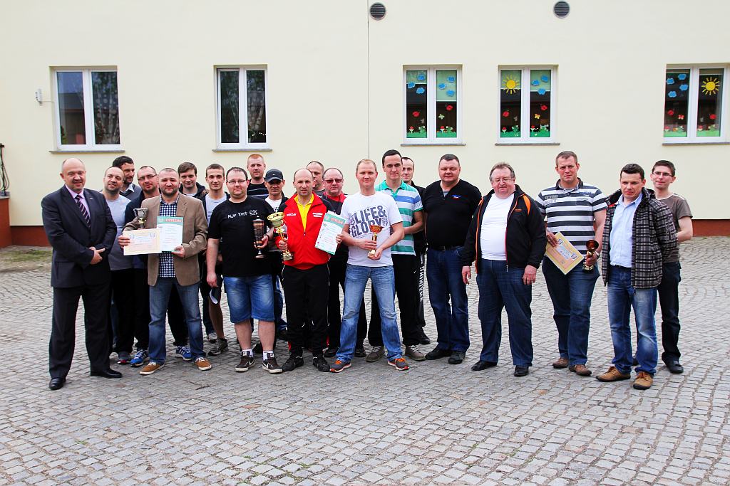 Wręczenie pucharów w spartakiadzie
