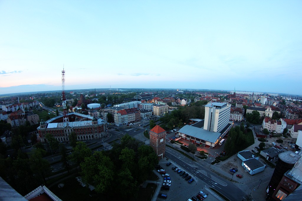 Wieczorny widok z wieży św. Piotra