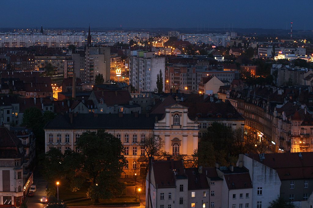 Wieczorny widok z wieży św. Piotra