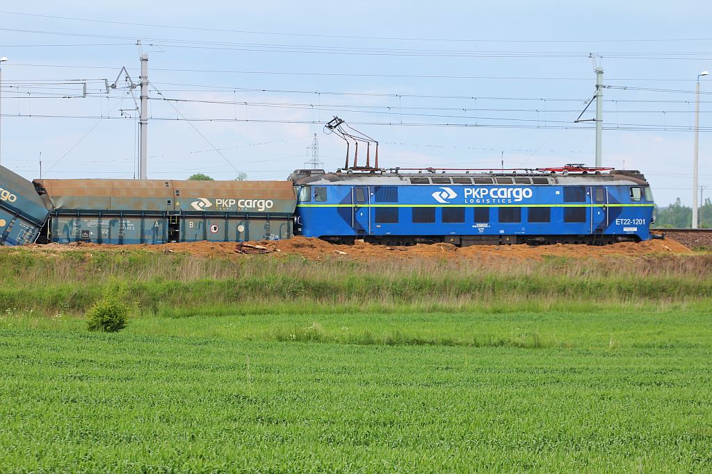 Wykoleił się pociąg towarowy