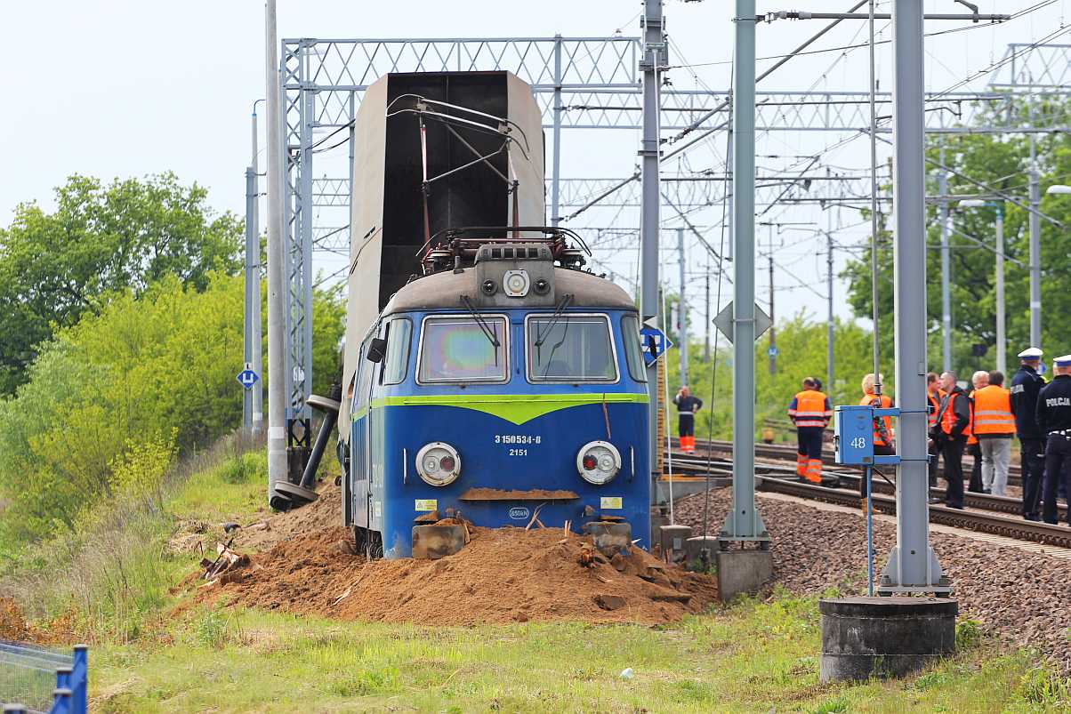 Wykoleił się pociąg towarowy