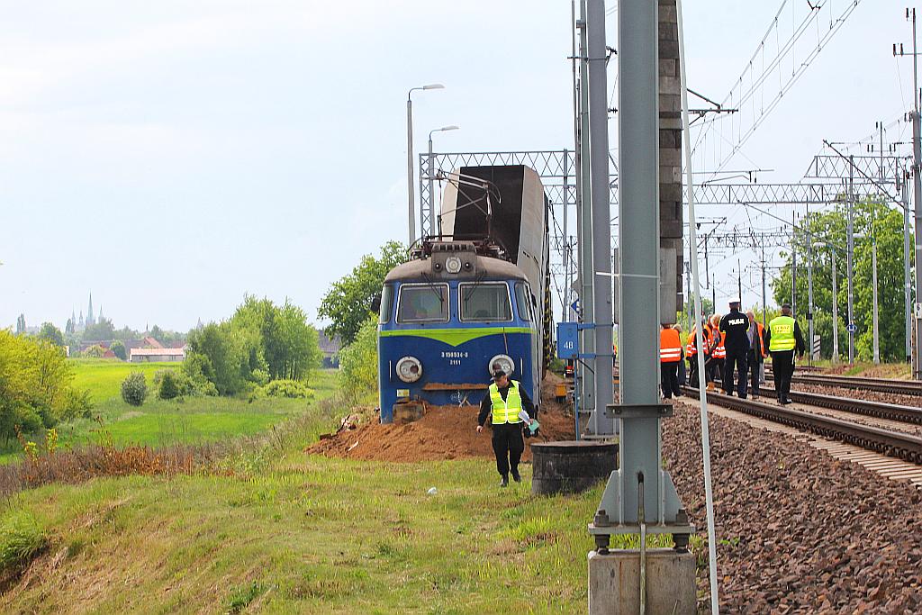 Wykoleił się pociąg towarowy