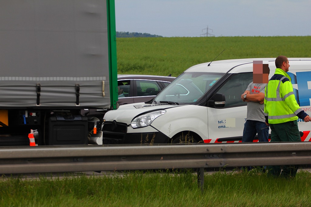 Karambol na autostradzie A4