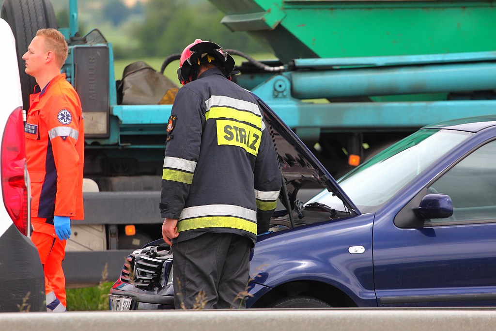 Karambol na autostradzie A4