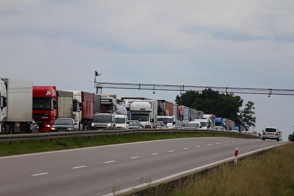 Karambol na autostradzie A4