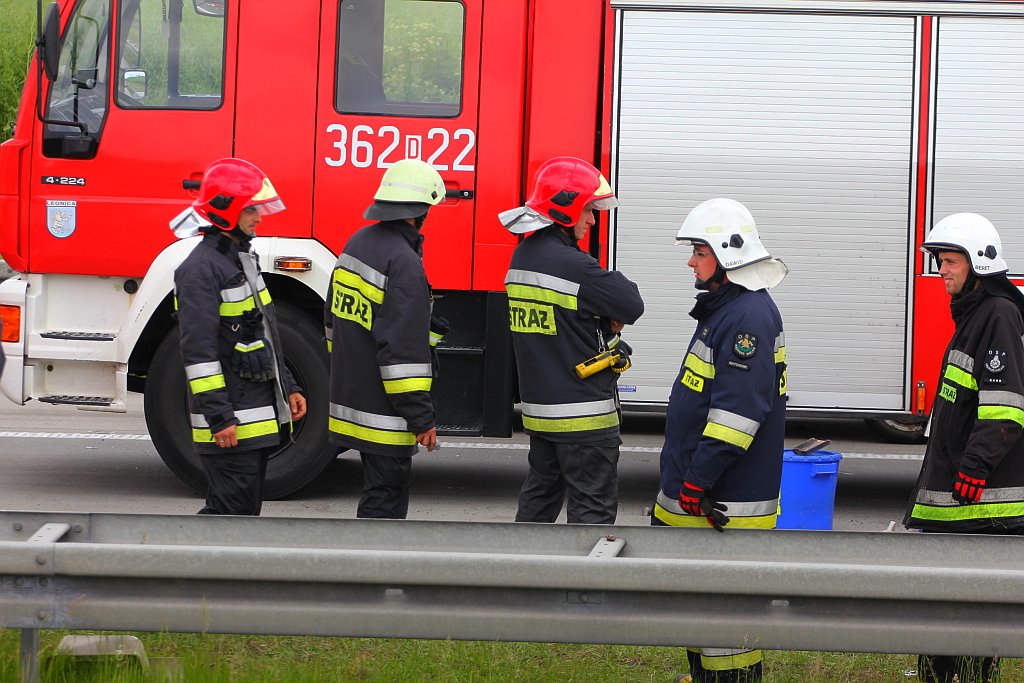 Karambol na autostradzie A4