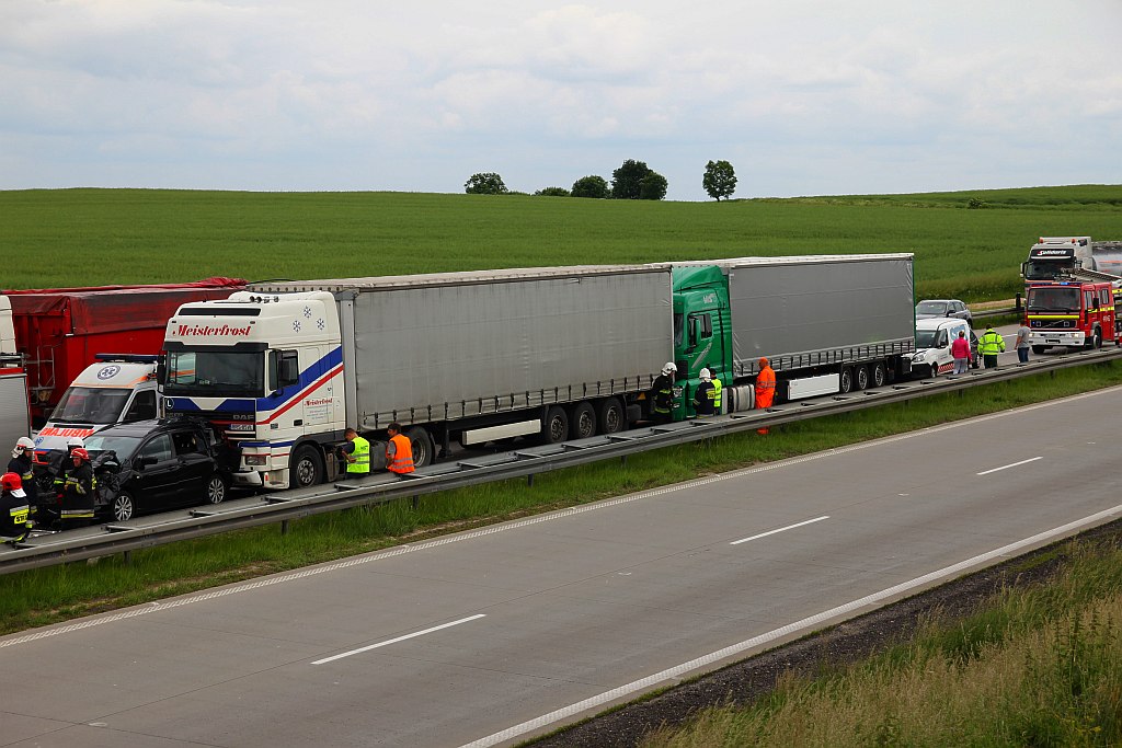 Karambol na autostradzie A4