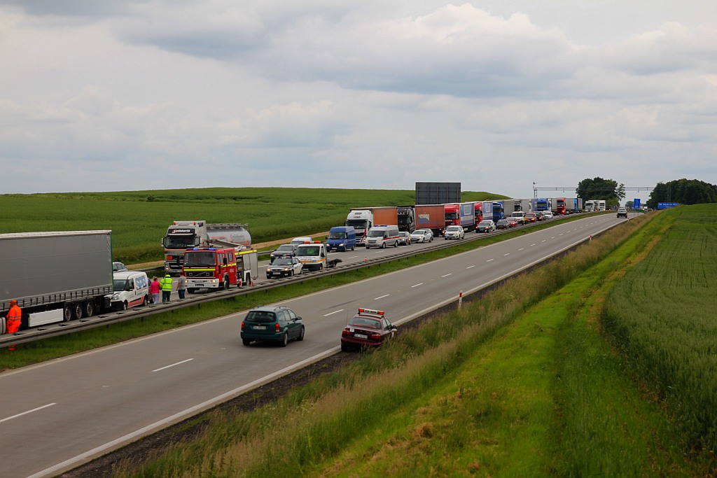 Karambol na autostradzie A4