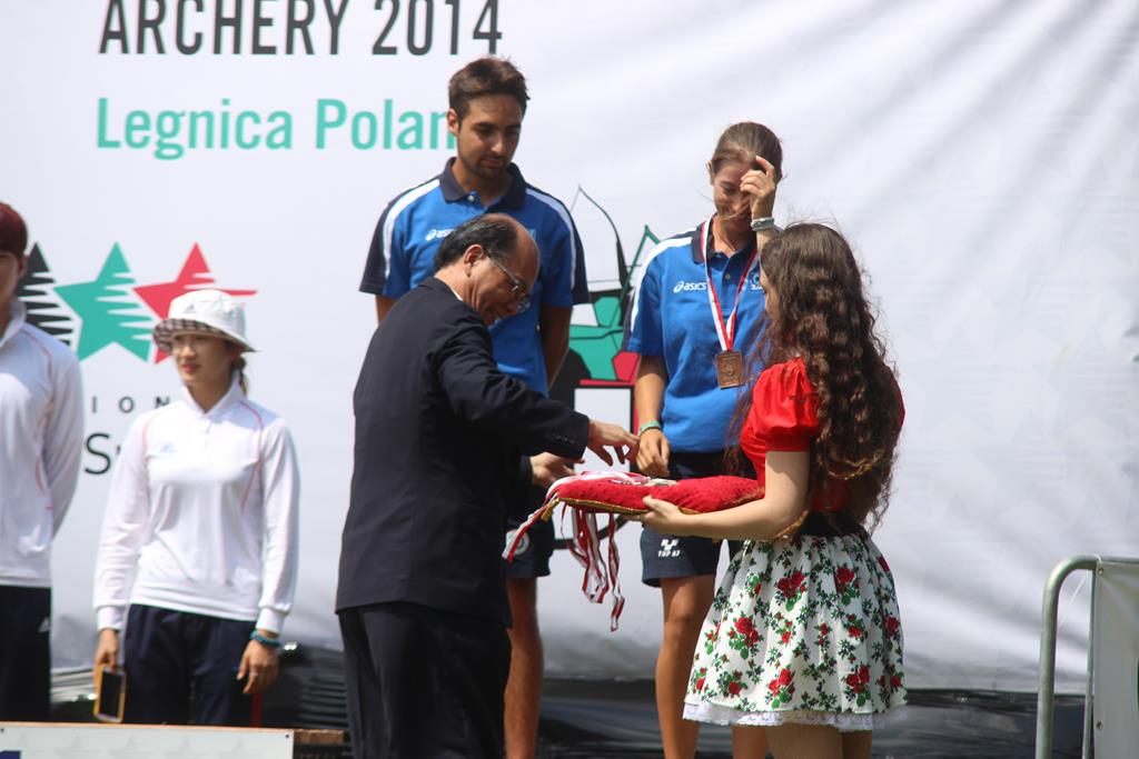 AMŚ w łucznictwie - Ceremonia wręczenia medali drużynowych