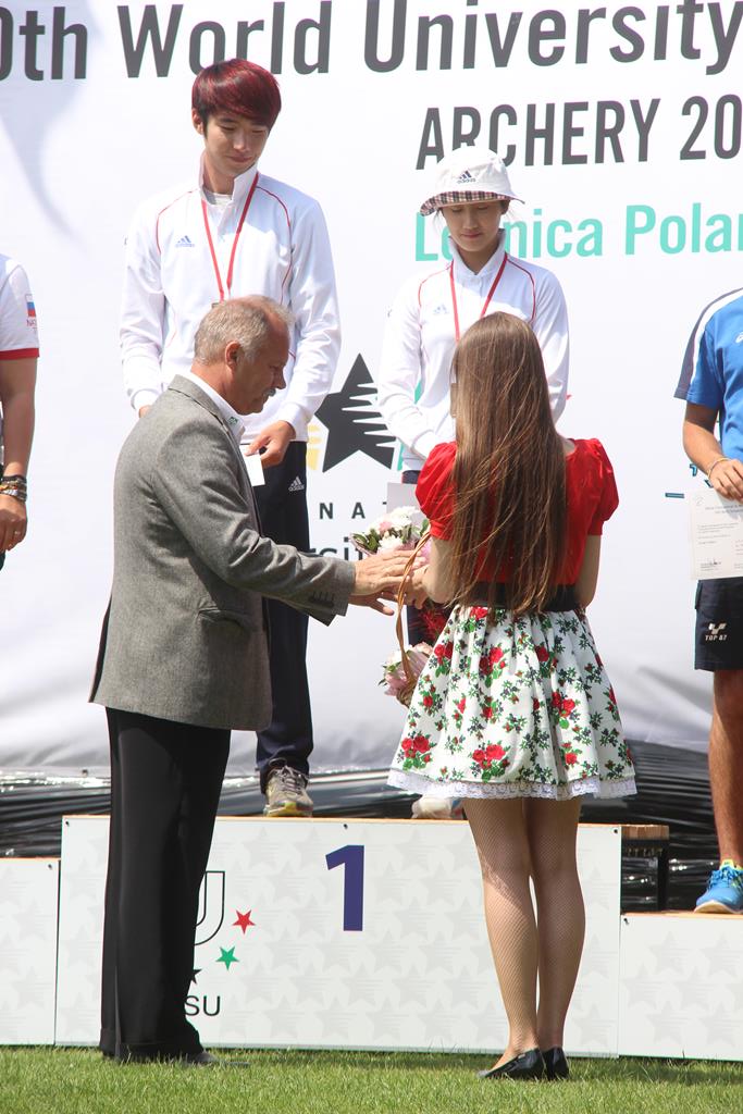 AMŚ w łucznictwie - Ceremonia wręczenia medali drużynowych