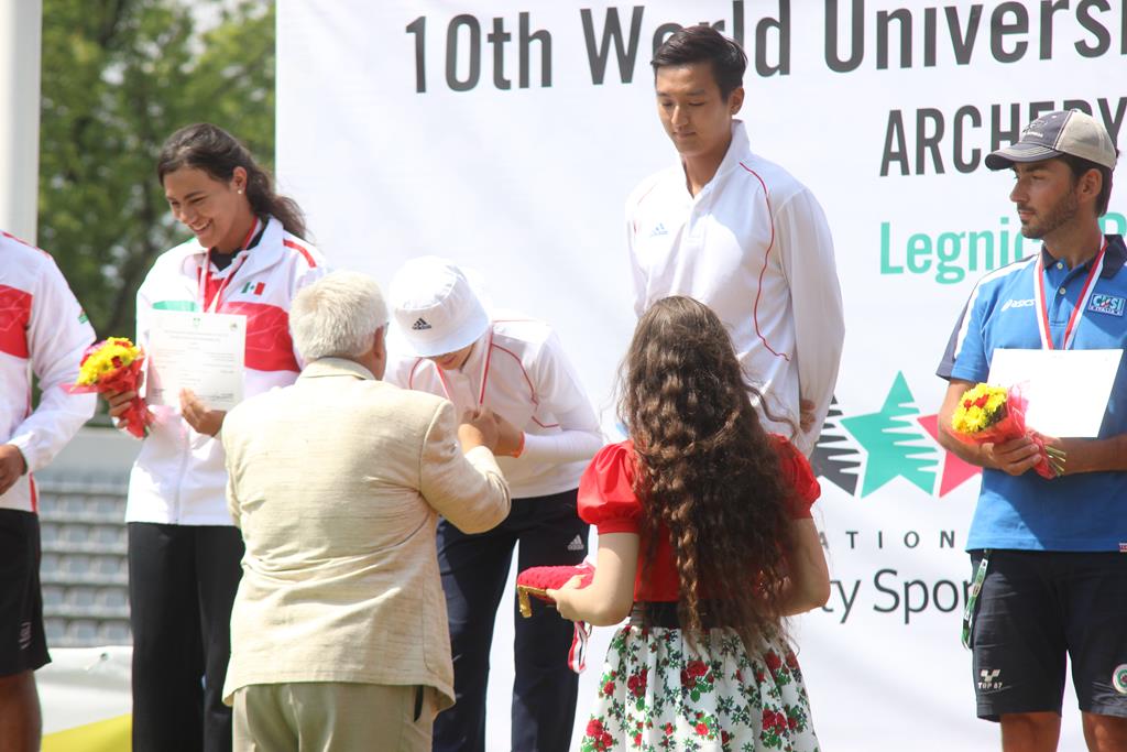 AMŚ w łucznictwie - Ceremonia wręczenia medali drużynowych