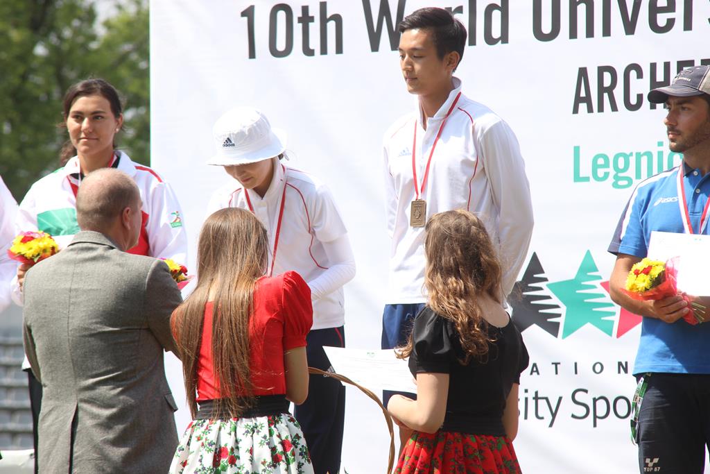 AMŚ w łucznictwie - Ceremonia wręczenia medali drużynowych