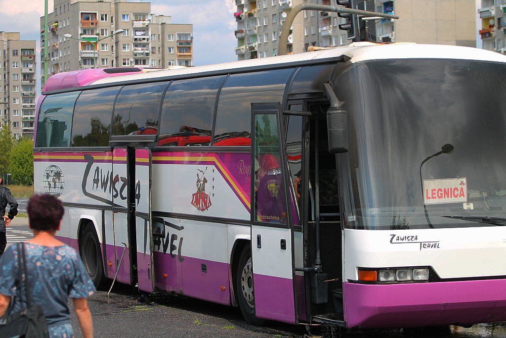 Autobus Zawiszy w ogniu