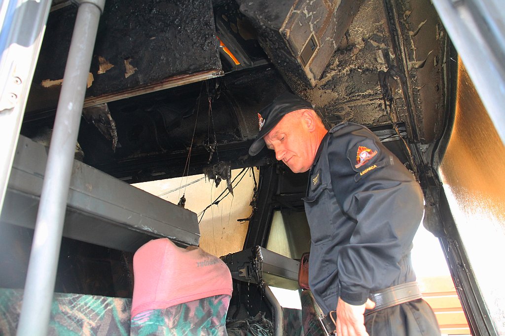 Autobus Zawiszy w ogniu