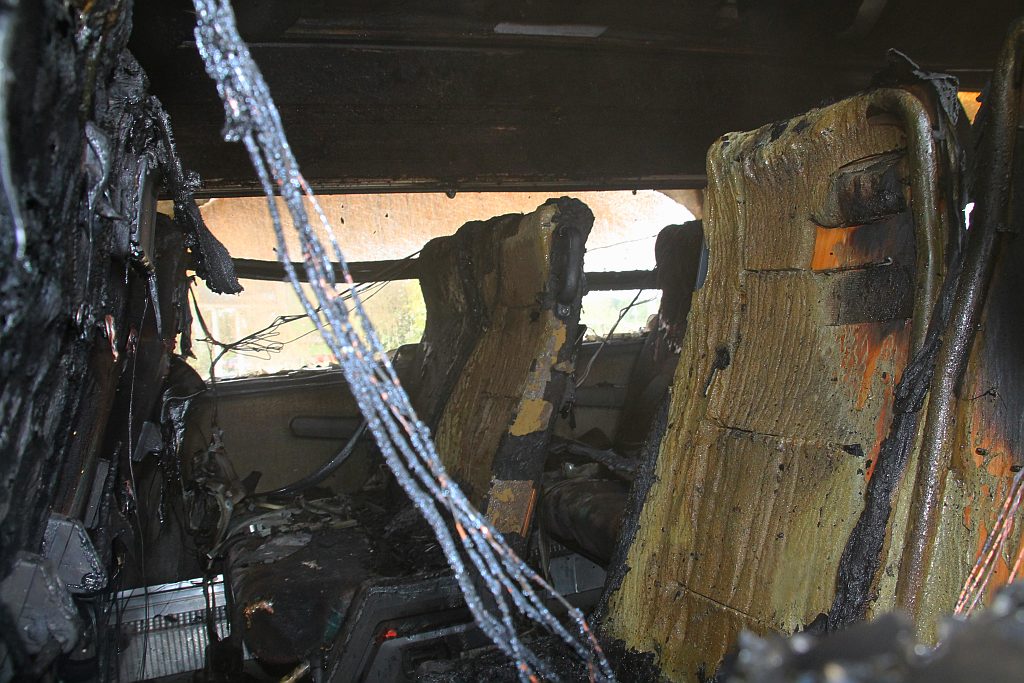 Autobus Zawiszy w ogniu