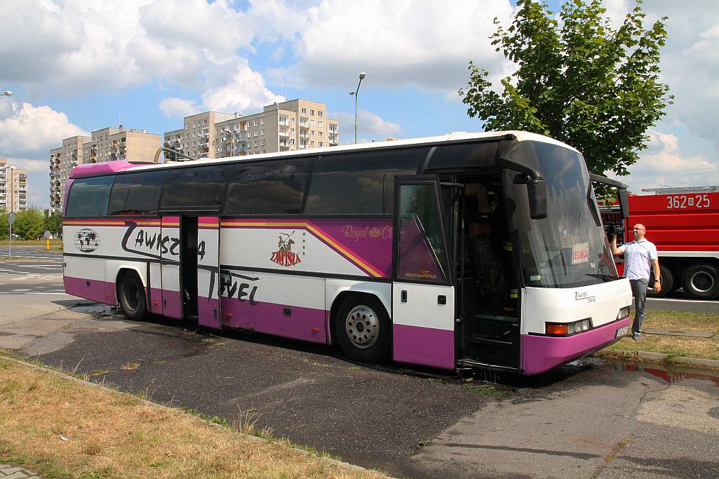 Autobus Zawiszy w ogniu