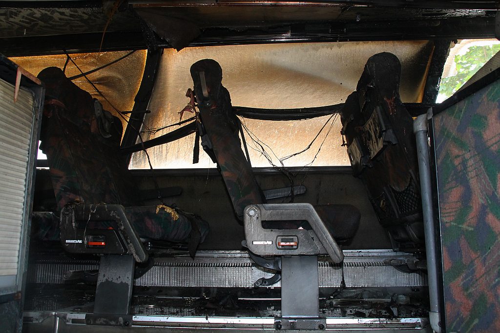 Autobus Zawiszy w ogniu