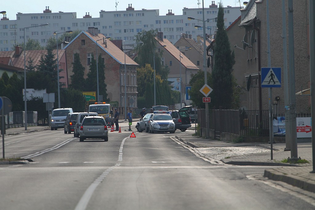 Wypadek na ulicy Wrocławskiej