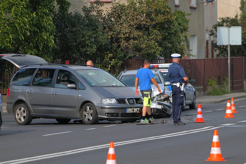 Wypadek na ulicy Wrocławskiej