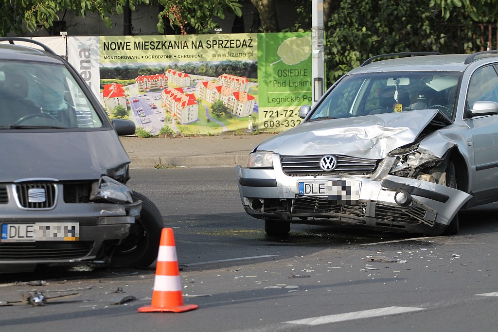 Wypadek na ulicy Wrocławskiej